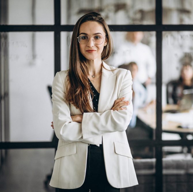 Namaste Insurance Agency/ executive business woman office